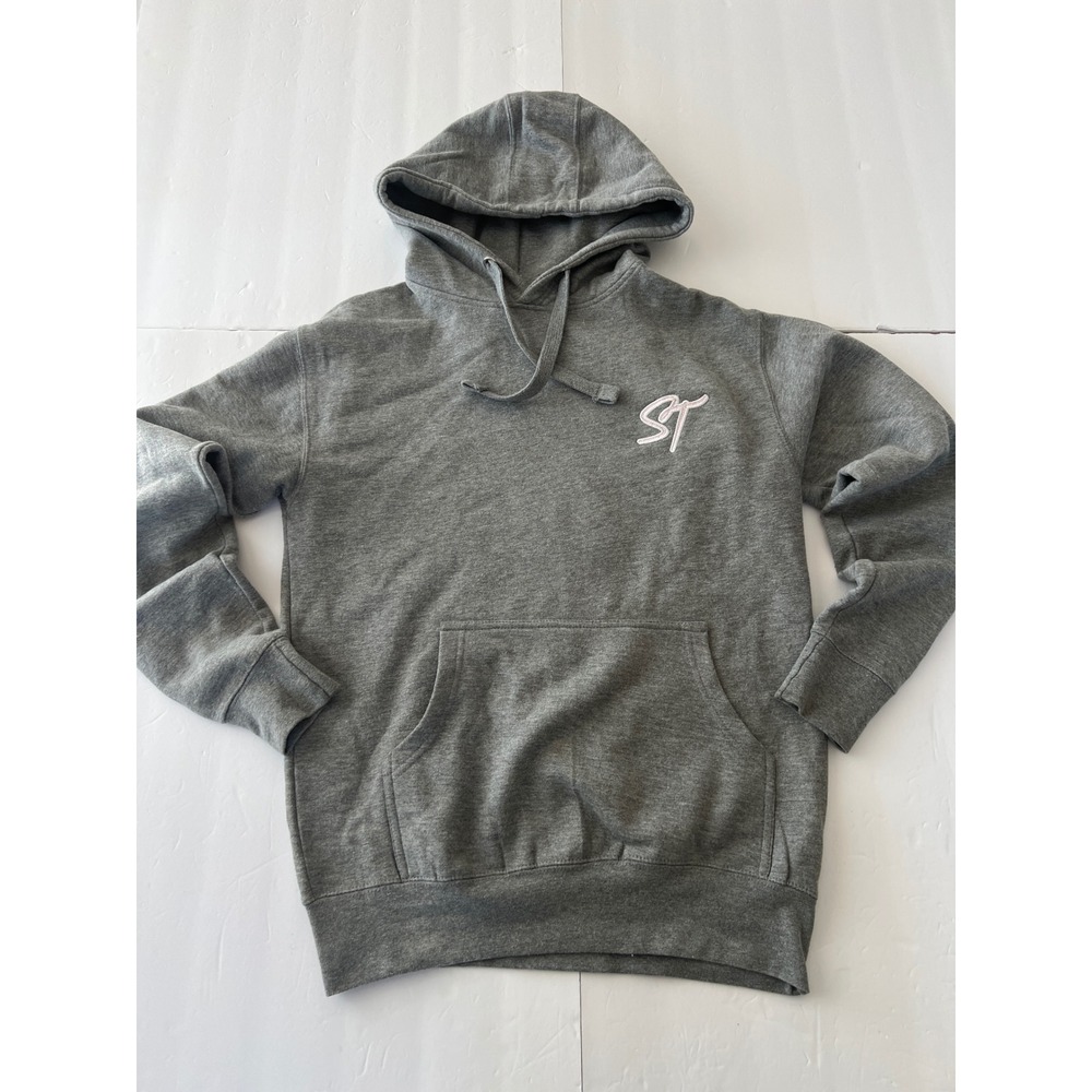 Cotton Heritage Womens Gray ST Embroidered Pullover Hoodie Sweatshirt Size S